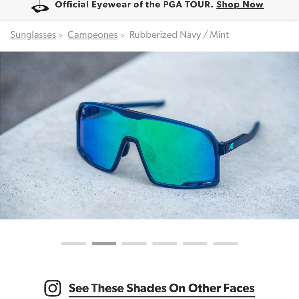 Navy and Mint Sunglasses